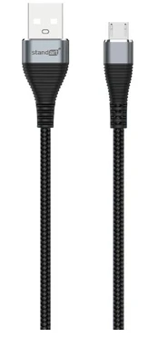Laidas Standart GT-RH014, Micro USB, 1.2 m, pilka
