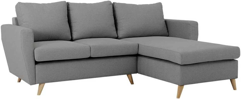 CUSTOMFORM Kampinė sofa, LOVER R, 0.9x1.89 m, Pilka