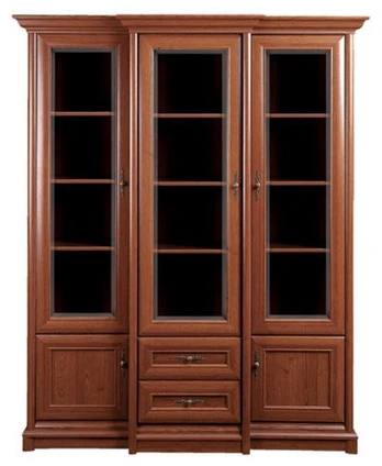 Vitrina Kent, ruda, 167 cm x 49 cm x 204 cm