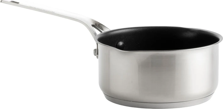 Kitchenaid - Stainless Steel Sheet Saucepan with 2 Spouts - Silver - 16 cm