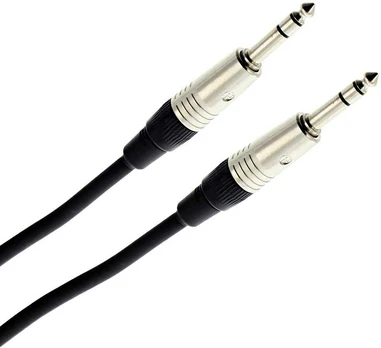 Audio kabelis Plugger Jack/Jack 6.3mm Stereo, 3m