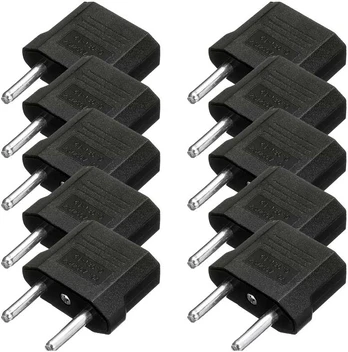UPH AC adapteris/perėjimas iš US į EU(2.5/250V, 10A) - 10 vnt.