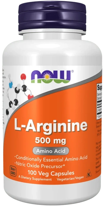NOW L-Arginine 500mg 100 Veg. kaps