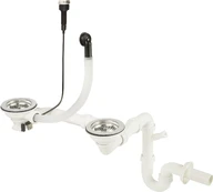 Siphon for 1.5- and 2-bowl granite sink - Space-Saver kaina
