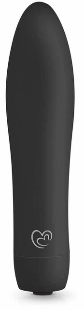 Velvet Vibe Juodas - Compact Intimate Stimulation Device, 10 Modes