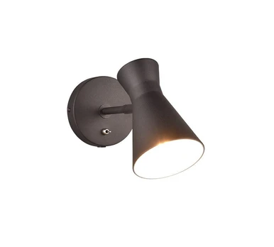 Trio-Lighting Enzo E27 matt black sienas lampa