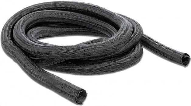 OPLOT NA KABLE DELOCK 10M 25MM JUODA POLIESTERIS