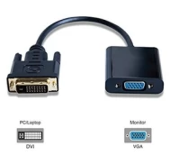 Adapteris MicroConnect DVI-D, VGA, juoda kaina