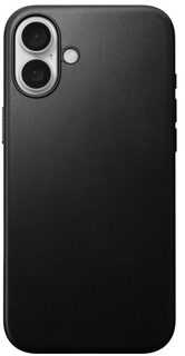 Dėklas Nomad Nomad Modern Leather case, juodas - iPhone 16 Plus