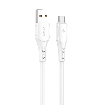 Vipfan Colorful X12 USB to Micro USB laidas 3A 1m baltas