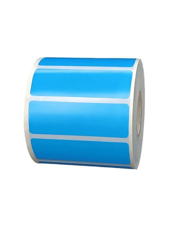 Dore 56 mm x 25 mm mėlyna terminė etiketė, šerdis 25 mm, 1000 etikečių, nuimama