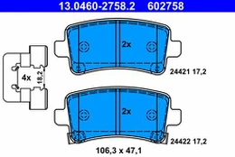 ATE 13.0460-2758.2 Brake pad set