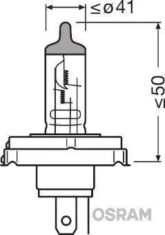 Lemputė, prožektorius ams-OSRAM 64183