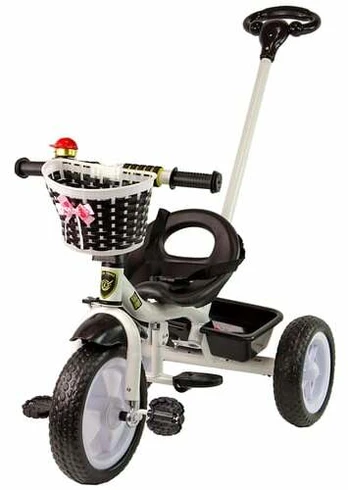 Triratukas Lean Trike PRO100, baltas/juodas