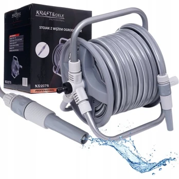 Sodo žarna ritėje Kraft&Dele 20+2 m, 1/2", KD2079