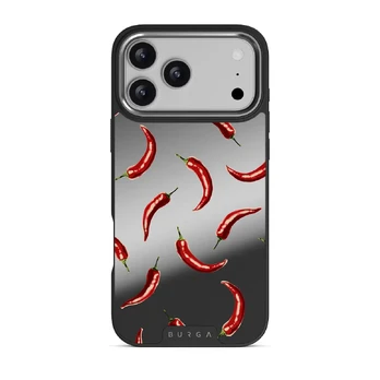 Hot Chilli - iPhone 17 Pro Max Case, Elite Mirror Dark (MagSafe) / Silver