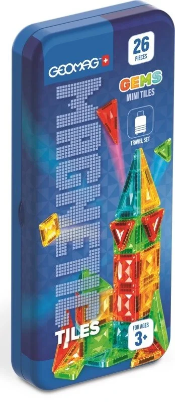 Magnetinis konstruktorius - Mažos plytelės (26 vnt.)