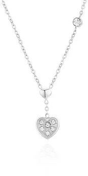 Troli Romantic steel necklace with crystals VSN028S