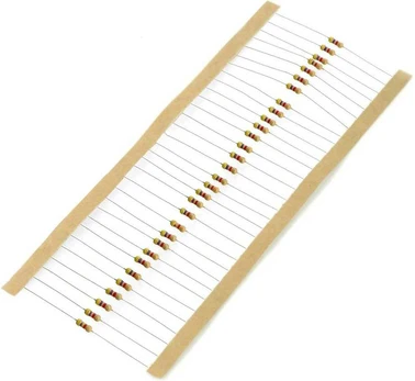 JustPi THT CF anglies rezistorius 1/4W 4.7kΩ - 30 vnt