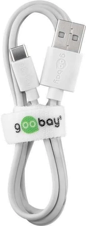 Kabelis USB-C - USB typu A 2.0 Goobay Balta 3m