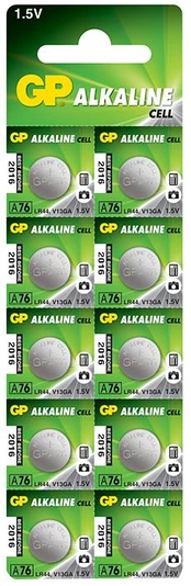 AG13 GP LR44 A76 elementas, 10 vnt.