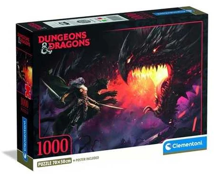 Clementoni CLE puzzle 1000 Compact Dungerons_Dragons 39960
