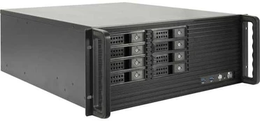 Inter-Tech IPC 4U-4508, Server-case - juodas, 4 Hheneinheiten