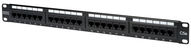 Assmann Electronic DIGITUS DN-91524U-EC CAT 5e Patch Panel 24 prievadas neekranuotas kaina