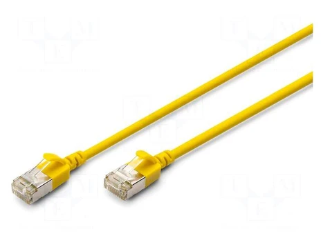 DIGITUS Patchkabel CAT 6A F/FTP Slim 5,00m gelb