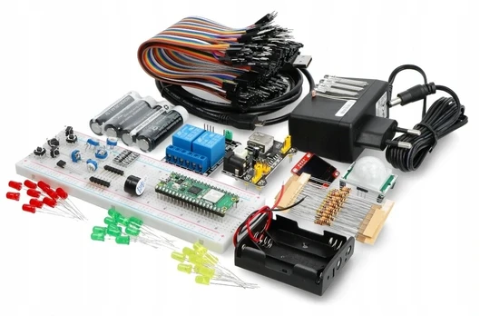 Rinkinys su Raspberry Pi Pico W ir jungtimis