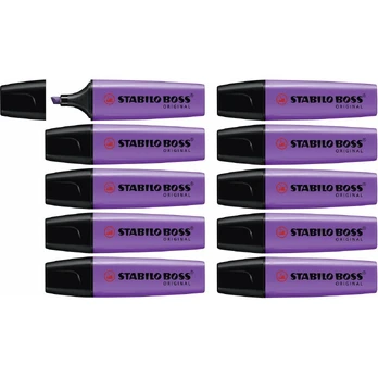 Fluorescencinis žymeklis Stabilo Boss Violetinė 10 vnt.