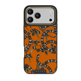 Bitter Apricot - Snake iPhone 17 Pro Max Case, Elite Dark (MagSafe) / Gold