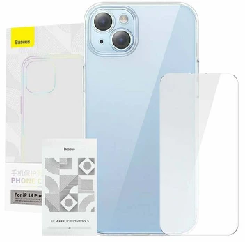 Baseus Crystal Series Case for iPhone 14 Plus + tempered glass