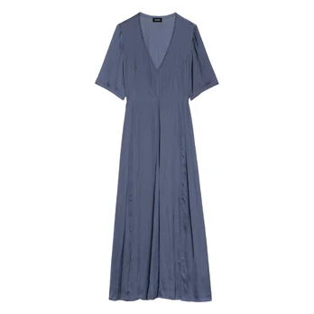 Maxi suknelė moterims, Mėlyna, Rodalan satin
