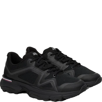Laisvalaikio bateliai vyrams, Juoda, Runner tech knit leisure