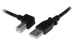 Kabelis StarTech USBAB3ML USB 2.0 A male, USB 2.0 B angle, 3 m, juoda kaina