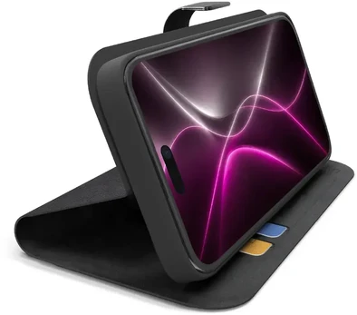 Dėklas SBS Wallet Smart Case for iPhone 18 Pro Max with Wallet and Stand - Juodas