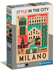 Clementoni CLE puzzle 1000 Compact Milano 39842 kaina