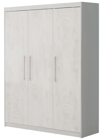ROBA trijų durų spinta MAREN, Whitewashed Oak/Light grey, 1631803