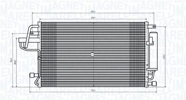 Kondensatorius, oro kondicionierius MAGNETI MARELLI 350203843000