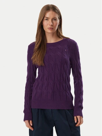 Tommy Hilfiger Megztinis WW0WW43586 Violetinė Regular Fit