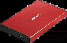 „Natec Rhino Go SATA 2,5 colio USB 3.0“ išorinis disko korpusas, raudonas