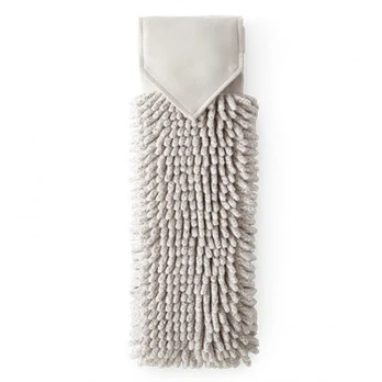 Norwex Chenille Hand Towel Šenilinis rankų rankšluostis (BacLock), Light grey