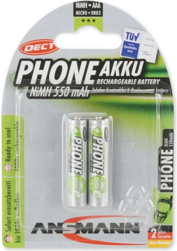Ansmann Akumuliatorius Phone AAA / R03 550mAh 2 vnt.
