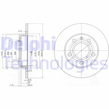 DELPHI BG2753C Brake Disc