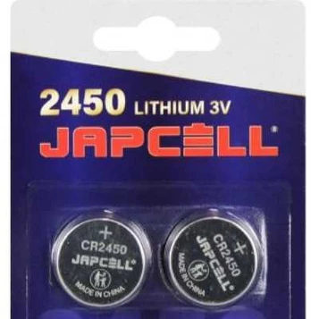 Lakuda Aps Japcell batteri 3,0V - CR2450 lithium - pakke a 2stk