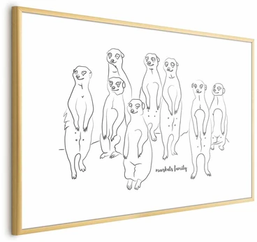Artgeist Plakatas - Meerkat Family