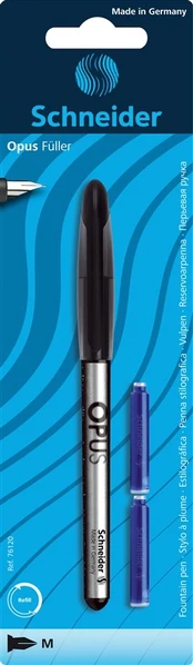 Plunksnakotis OPUS, Schneider, M storio plunksna, su 2-iem kapsulėm, D+K