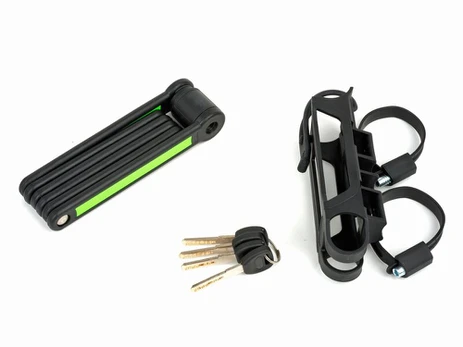 Dviračio spyna Author Aul FlexGuard-6 l.840 mm, juoda/žalias