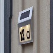 LED saulės namo numerio lemputė Wally